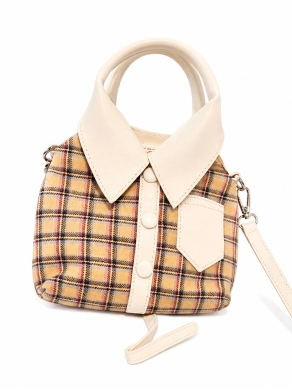 Chic Beige and Cream Crossbody Bag
